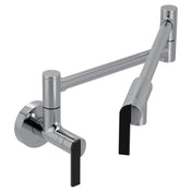 Nio Modern Two-Handle Pot Filler in Chrome