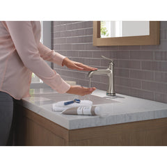 Bonacci Single Hole Bathroom Faucet with Touch2O and Touchless Technology, Stainless Bathroom Faucet, Diamond Seal Technology, Lumicoat Stainless | product photo