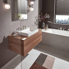 Vivenis Widespread Faucet 95 with Pop-UP Drain, 1.2 GPM in Brushed Nickel | product photo