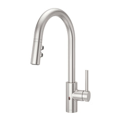 Stellen Pull Down Touchless Single Handle Kitchen Faucet in Stainless Steel | product photo