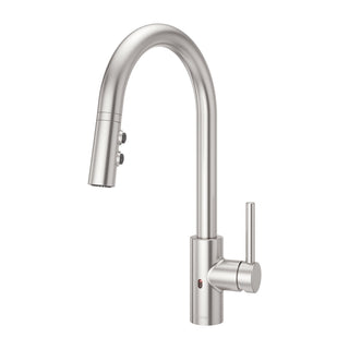 Stellen Pull Down Touchless Single Handle Kitchen Faucet in Stainless Steel