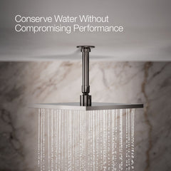 Contemporary 10" 2.5 GPM Rain Shower Head in Vibrant Titanium | product photo