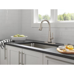 Lenta Touchless Kitchen Faucet in Spotshield Stainless | product photo