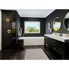Contempra Double Handle Deck Mounted Roman Tub Faucet Trim in Tuscan Bronze | product photo