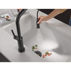 Touch2O Technology Kitchen Faucet with Touchless Technology in Matte Black | product photo