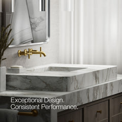 Kohler Purist Wall-Mounted Bathroom Faucet | product photo