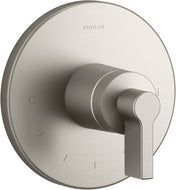 Components Thermostatic Valve Trim with Lever Handle in Vibrant Brushed Nickel
