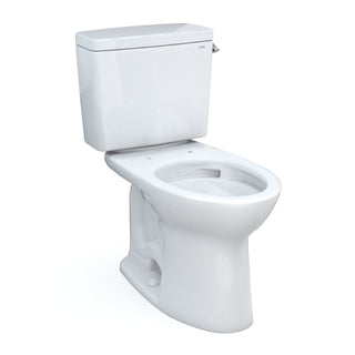 Drake® 1.28 GPF (Water Efficient) Elongated Two-Piece Toilet with Tornado Flush (Seat Not Included) in Cotton
