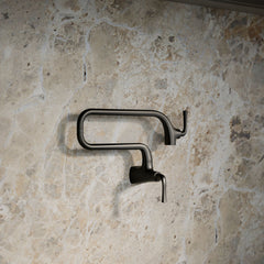 Kohler Graze Wall-Mount Pot Filler Faucet, Swing Arm Kitchen Pot Filler Faucet in Matte Black | product photo