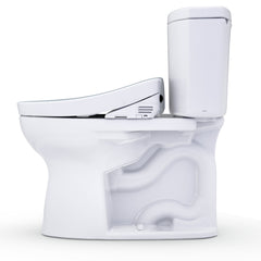 WASHLET+® Drake® II 1G® Two-Piece Elongated 1.0 GPF Toilet and WASHLET+® S5 Bidet Seat, Cotton White - MW4543446CUFG#01 | product photo
