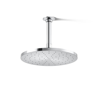 Contemporary Full Fixed Shower Head with Katalyst Air Induction Spray in Polished Chrome