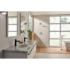 Zura Pressure Balance 17 Series Shower Trim with Double Handle and Monitor in Chrome | product photo