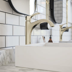 Locarno Single Hole Bathroom Faucet in Polished Nickel | product photo