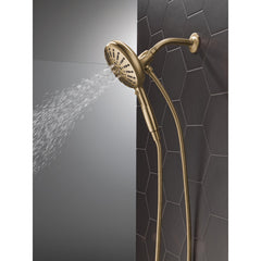 SureDock 7-Spray Magnetic Shower Head, High Pressure Handheld Shower Head, Hand Shower with Hose in Lumicoat Champagne Bronze | product photo