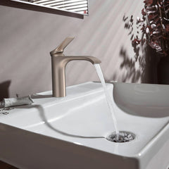 Vivenis Single-hole Faucet 110 with Pop-Up Drain, 1.2 GPM in Brushed Nickel | product photo