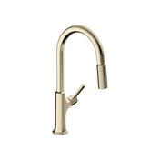 Locarno Single Handle Kitchen Faucet in Polished Nickel