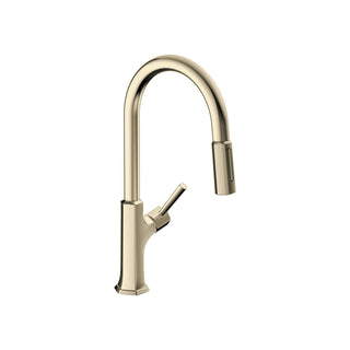 Locarno Single Handle Kitchen Faucet in Polished Nickel