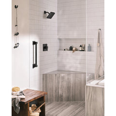 90 Degree Eco Performance Shower Faucet Trim Kit in Matte Black | product photo