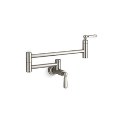 Kohler Edalyn by Studio McGee Wall-Mount Pot Filler in Vibrant Stainless | product photo