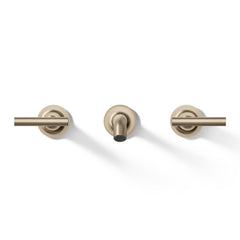 Purist Wall-Mounted Bathroom Faucet Trim in Vibrant Brushed Bronze | product photo