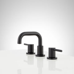 Lexia Widespread Low Bathroom Faucet - Matte Black | product photo