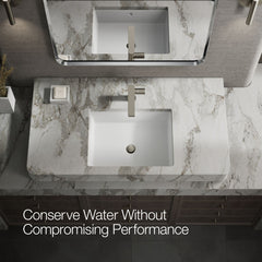 Kohler Single-Handle Bathroom Faucet in Vibrant Brushed Nickel | product photo