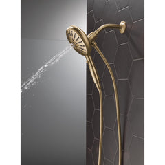 SureDock 7-Spray Magnetic Shower Head, High Pressure Handheld Shower Head, Hand Shower with Hose in Lumicoat Champagne Bronze | product photo