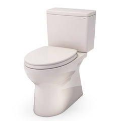 Glaston Two-Piece Elongated 1.28 GPF WASHLET+ and Auto Flush Ready Universal Height Toilet with CEFIONTECT and SS124 SoftClose Seat, Bone, MS472124CEFG#03 | product photo