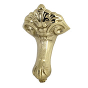 Eagle Claw Cast Iron Tub Feet, Aqua Eden, 4-Piece Set in Polished Brass