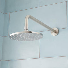 Tosca Complete Thermostatic Shower System with Rough-in Valve in Brushed Nickel | product photo