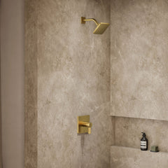 Parallel Shower Trim Set in Gold | product photo