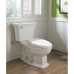 Eco Clayton® Two-Piece Elongated 1.28 GPF Universal Height Toilet in Cotton | product photo