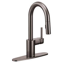 Align One-Handle Pulldown Bar Faucet with Power Clean featuring Reflex in Black Stainless | product photo