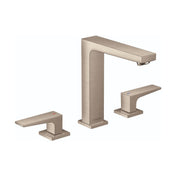 Metropol Low Flow Water Saving Widespread Faucet with Drain Assembly in Brushed Nickel