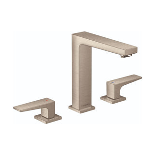 Metropol Low Flow Water Saving Widespread Faucet with Drain Assembly in Brushed Nickel