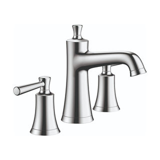 Joleena Widespread Bathroom Faucet with Drain Assembly in Chrome