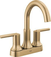 Trinsic Centerset Bathroom Faucet with Drain Assembly, 2-handle Bathroom Sink Faucet in Champagne Bronze