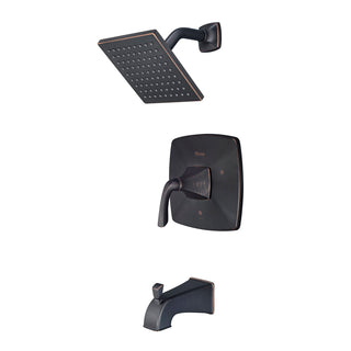 Bronson 1-Handle Thermostatic Tub and Shower Faucet in Tuscan Bronze