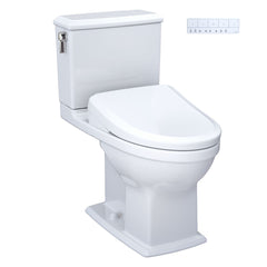 WASHLET 1.28 GPF S7A Auto Flush Elongated Floor Mounted Two-Piece Toilet (Seat Included) in Cotton | product photo