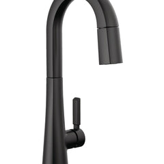 Monrovia Bar Faucet with Pull Down Sprayer in Matte Black | product photo