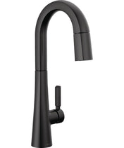 Monrovia Bar Faucet with Pull Down Sprayer in Matte Black