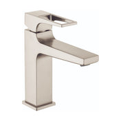 Metropol Low Flow Water Saving Single Hole Bathroom Faucet with Drain Assembly in Brushed Nickel