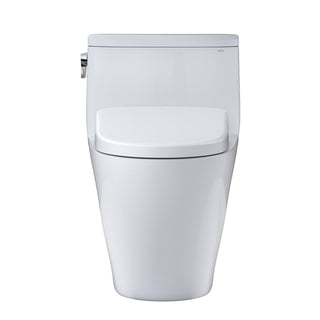 WASHLET 27" 1 GPF Elongated Floor Mounted One-Piece Toilet (Seat Included) in White