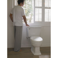 Eco Clayton® Two-Piece Elongated 1.28 GPF Universal Height Toilet in Cotton | product photo
