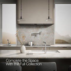 Kohler Purist Single-Hole Kitchen Sink Faucet with 8" Spout in Polished Chrome | product photo
