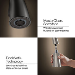 Kohler Purist Single Handle Semi-Professional Pre-Rinse Kitchen Faucet with Pull Down Sprayer | product photo