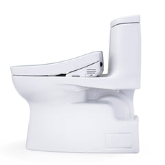WASHLET+® Carlyle® II One-Piece Elongated 1.28 GPF Toilet and WASHLET+® S5 Bidet Seat, Cotton White - MW6143446CEFG#01 | product photo