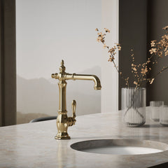 Artifacts Bar Faucet in Vibrant French Gold | product photo
