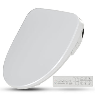 Electric Bidet Toilet Seat, Dive Smart for Elongated Toilets in White