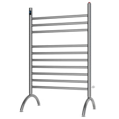Electric Towel Warmer, Templeton, Plug-In with 10 Crossbars in Brushed Nickel